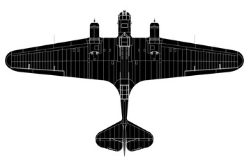 Avión de bombardeo medio de hélice