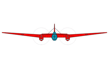 Avión de bombardeo medio de hélice