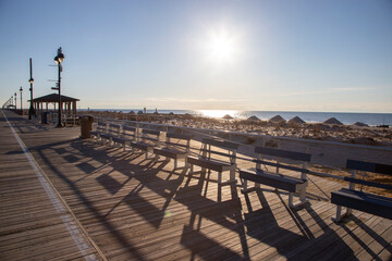 Parade of boardwalk seats- 1