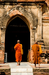 Buddhist monks in Bagan