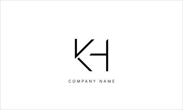 HK, KH, Letters Logo Monogram