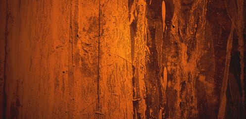 Red grunge texture. Abstract scary concrete, Horror cement for background.