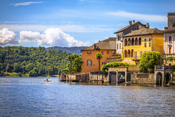 The wonderful town of Orta San Giulio, Italy.