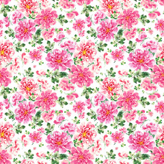 Abstract floral background drawn beautiful flowers