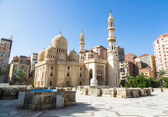 Mosque of Abu Abbas al Mursi in Alexandria, Egypt