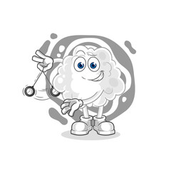 cloud hypnotizing cartoon. cartoon mascot vector