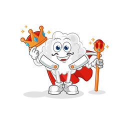cloud king vector. cartoon character