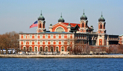 Millions of immigrants to the U.S. passed through this building on Ellis Island in New York Harbor...