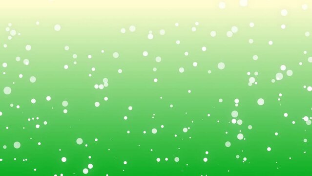 日本のクリームソーダっぽいパーティクル動画素材。ループ再生できる背景動画。