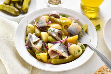 Herring and potato salad