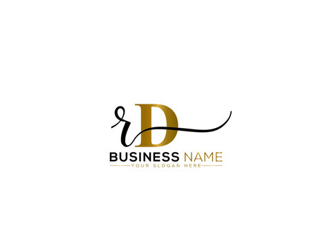 RD r d Signature Logo, Signature Rd dr Logo Letter Vector Icon For Fashion Or Clothing Brand