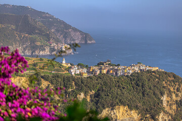 Fototapeta na wymiar Scenic town of Corniglia in Cinque Terre, Italy