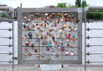 Love locks on the Spree