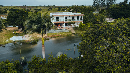 Rio São Francisco Fluvial Alagoas Sergipe Nordeste Barco Canoa Pesca Casa Beira Cheia Enchente Natureza Árvores Verde Paisagem Viagem Viajar 