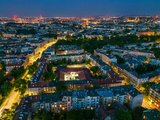 Panorama miasta nocą