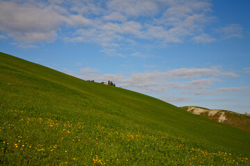 Paesaggio di primavera in Emilia Romagna
