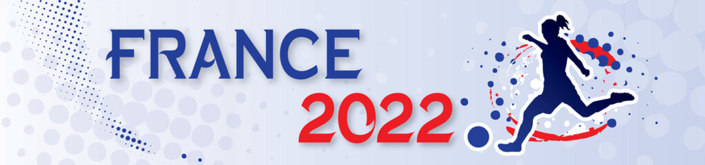 BANNIÈRE FOOTBALL FÉMININ FRANCE 2022