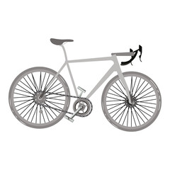 Isolated road bike High intensity sport Vector