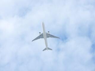 Plane in the clouds