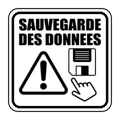 Logo sauvegarde des données.