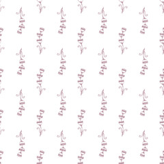 Herbal seamless pattern. Light floral background in a modern minimalists style. Vector illustration. Trendy design for fabric, fashion textile, prints, wallpaper, wrapping paper, scrapbook.