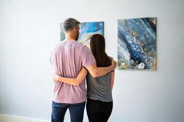 Contemporary Abstract Wall Painting Exhibition