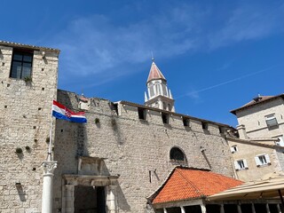 Remains of the medieval wall in Trogir, Croatia