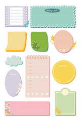 Cute Pastel Notes Element
