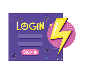 login template with thunder