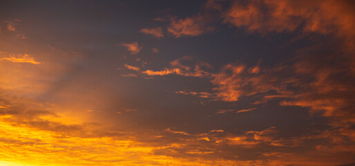 Beautiful Red Clouds, amazing sunset, red clouds panoramic