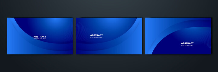 Abstract dark blue gradient background. Modern dark blue abstract background presentation design for festival corporate business and institution.