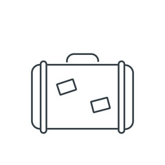 Suitcase thin line icon