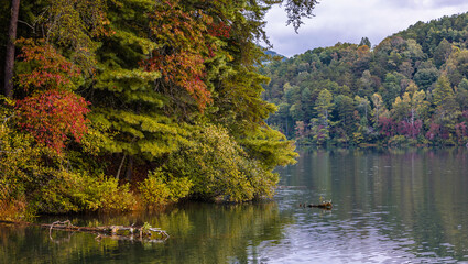 Autumn landscape in the Blue Ridge Mountains