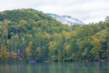Autumn landscape in the Blue Ridge Mountains