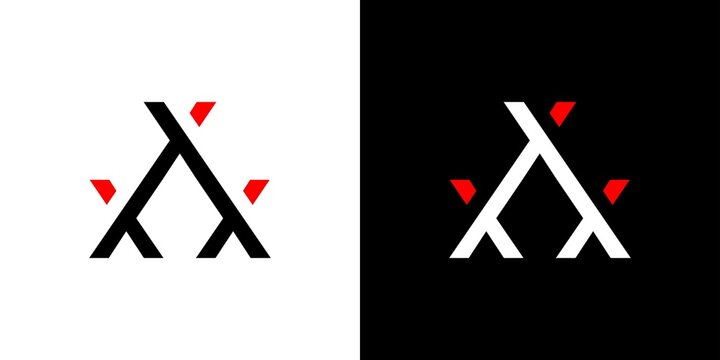 Modern and unique triple X logo design