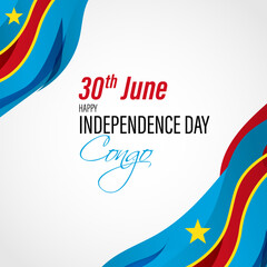 vector illustration for happy independence day Congo
