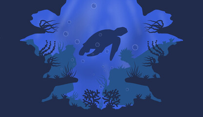 world oceans day background, The celebration dedicated to help protect, and conserve world oceans, water, ecosystem. Environment vector illustration. Oceans Day Poster, June 8. Important day