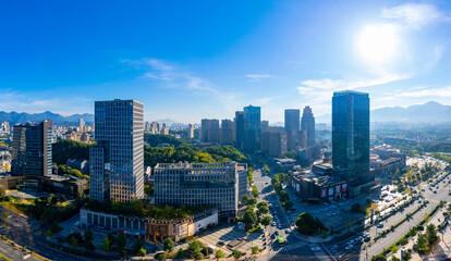Obraz premium Urban scenery of Tonglu County, Zhejiang Province, China