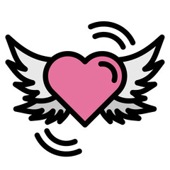 Obraz premium heart wing