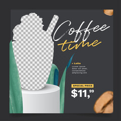 Coffee Shop Flyer or Social Media Banner