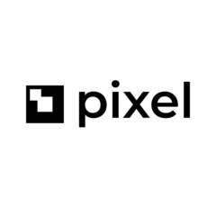 square Pixel corporate modern logo 