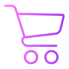 shopping cart gradient icon