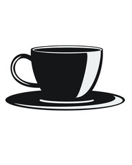 logo cup of black coffee