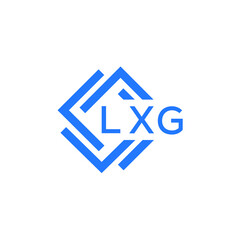 LXG technology letter logo design on white  background. LXG creative initials technology letter logo concept. LXG technology letter design.