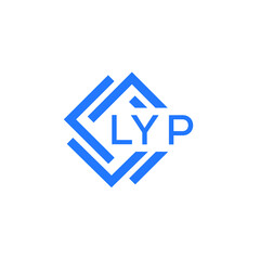 LYP technology letter logo design on white  background. LYP creative initials technology letter logo concept. LYP technology letter design.
