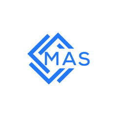 MAS technology letter logo design on white  background. MAS creative initials technology letter logo concept. MAS technology letter design.
