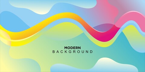 Abstract modern wavy background vector for banner and other design template