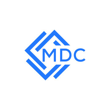 MDC technology letter logo design on white  background. MDC creative initials technology letter logo concept. MDC technology letter design.
