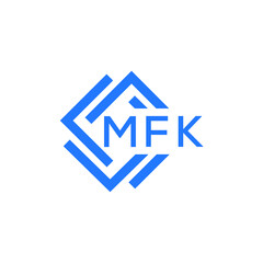 MFK technology letter logo design on white  background. MFK creative initials technology letter logo concept. MFK technology letter design.

