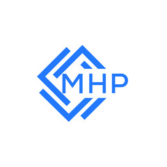 MHP technology letter logo design on white  background. MHP creative initials technology letter logo concept. MHP technology letter design.

